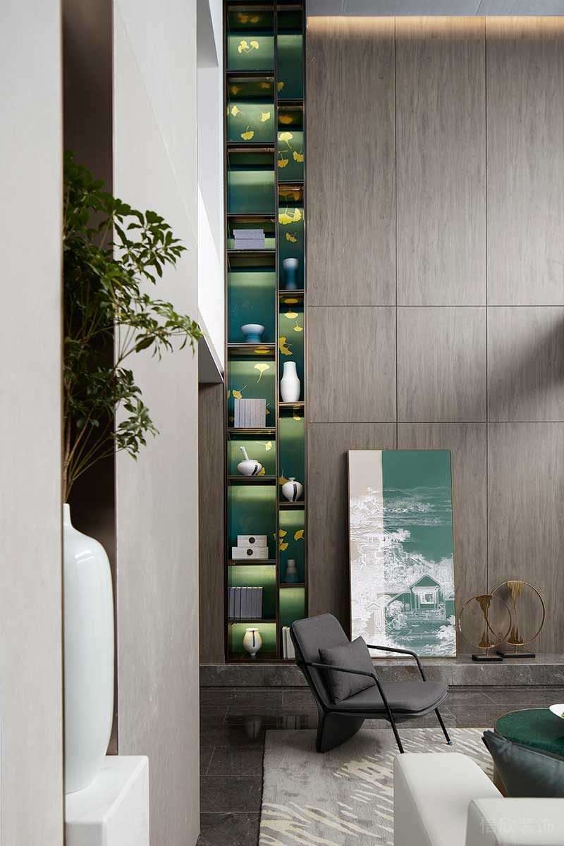 深圳鹽田新中式樣板房設計案例客廳藝術裝飾畫 深圳鹽田新中式樣板房設計案例客廳藝術裝飾畫