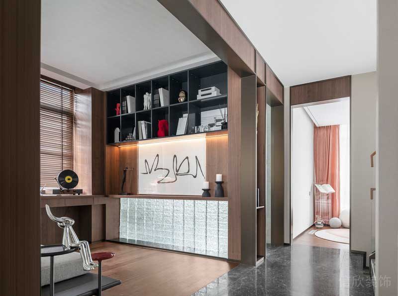 深圳南山區現代輕奢住宅新房裝修書房陳設 深圳南山區現代輕奢住宅新房裝修書房陳設