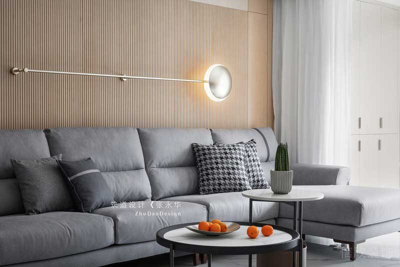 深圳龍崗平湖極簡北歐風家居裝修客廳轉角沙發 深圳龍崗平湖極簡北歐風家居裝修客廳轉角沙發