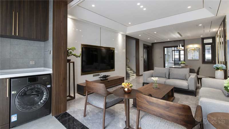 深圳南山新中式風格家居裝修客廳休閑椅 深圳南山新中式風格家居裝修客廳休閑椅