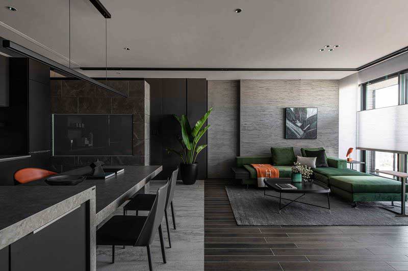 深圳福田區簡約美式家庭新房裝修設計案例客餐廳 深圳福田區簡約美式家庭新房裝修設計案例客餐廳