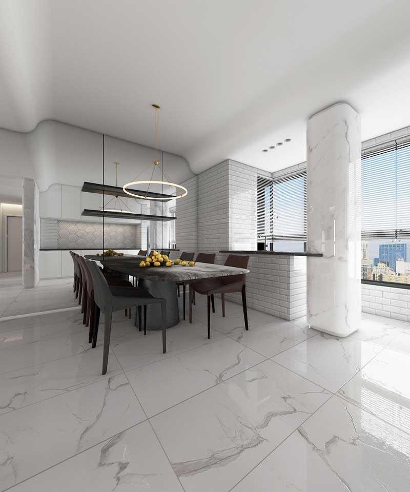 深圳碧桂園現代風格樣板間裝修設計餐廳