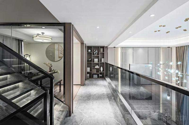 深圳龍崗碧桂園輕奢新中式復(fù)試小戶型樣板間設(shè)計(jì)過廊