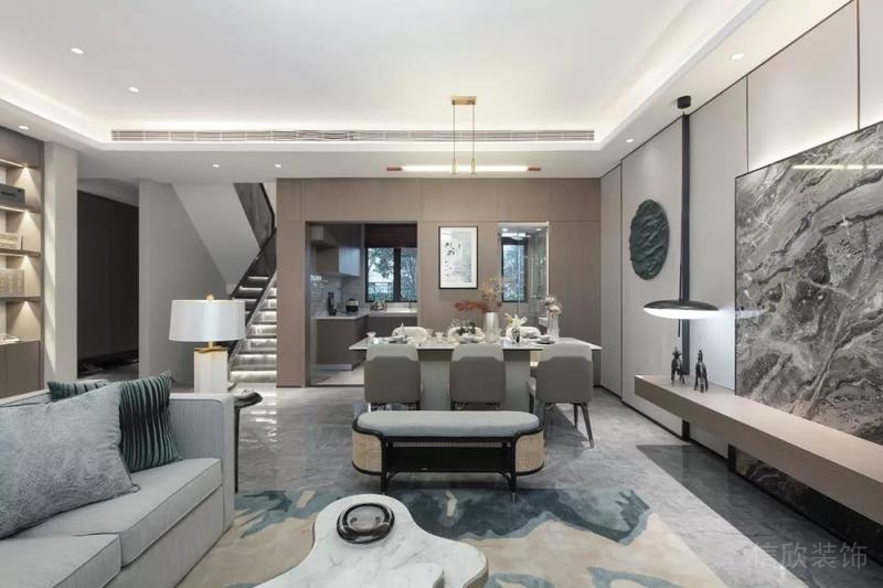 深圳龍崗碧桂園輕奢新中式復(fù)式小戶型樣板間設(shè)計(jì)視覺感官