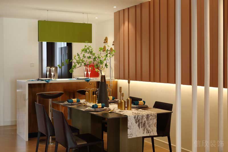 深圳羅湖區現代輕奢風200平方家庭住房裝修餐廳 深圳羅湖區現代輕奢風200平方家庭住房裝修餐廳