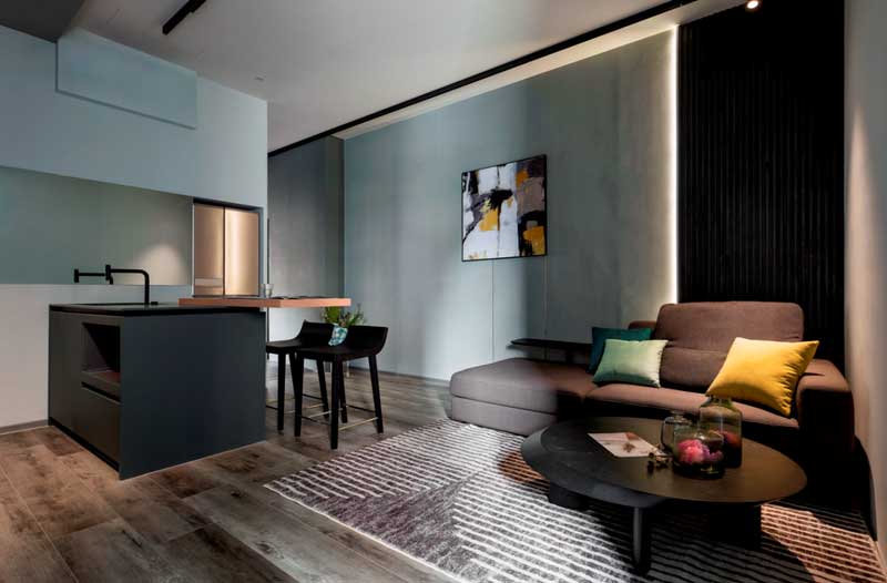 深圳福田中心區(qū)現代美式家庭裝修設計施工餐吧 深圳福田中心區(qū)現代美式家庭裝修設計施工餐吧