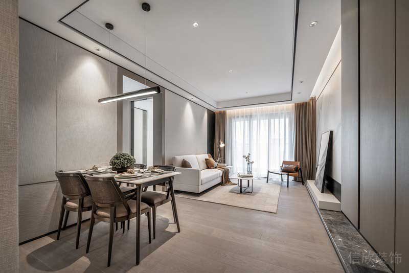 深圳寶安現(xiàn)代簡約樣板房裝修設(shè)計(jì)客餐廳 深圳寶安現(xiàn)代簡約樣板房裝修設(shè)計(jì)客餐廳