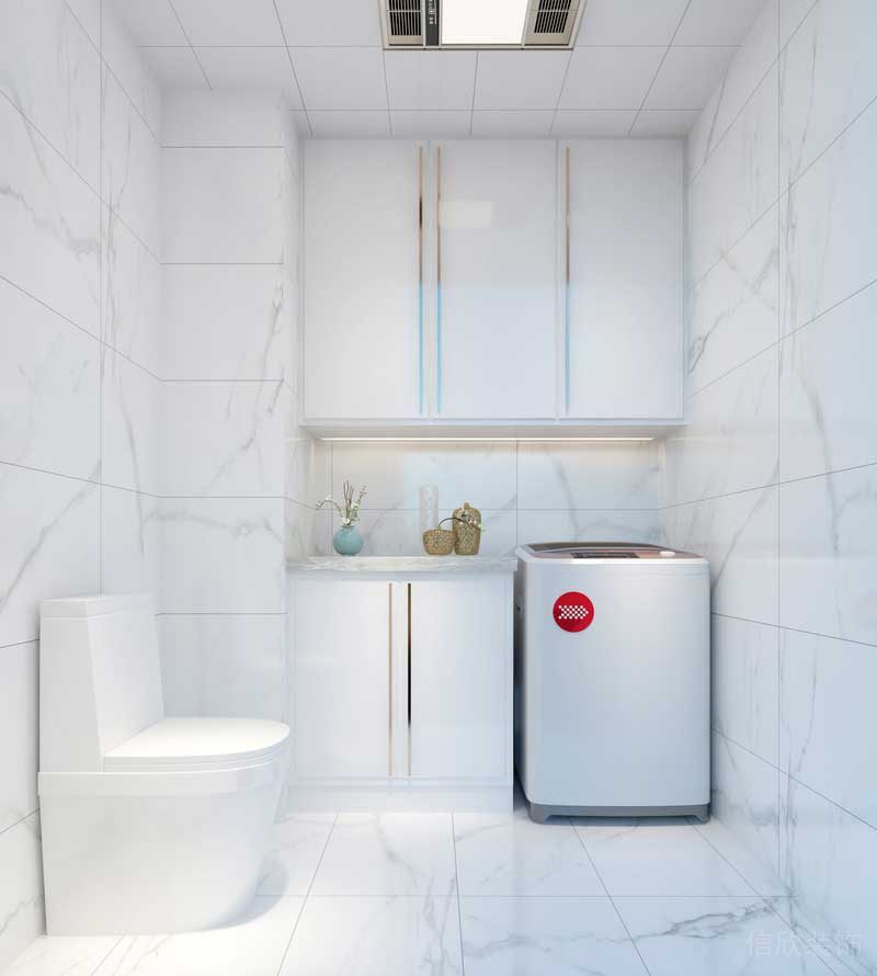 深圳福田區(qū)輕奢風格家庭三居室裝修設計衛(wèi)生間洗衣區(qū) 深圳福田區(qū)輕奢風格家庭三居室裝修設計衛(wèi)生間洗衣區(qū)