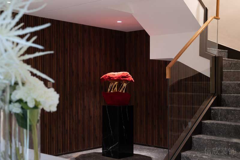 深圳南山區現代輕奢住宅新房裝修樓梯廳 深圳南山區現代輕奢住宅新房裝修樓梯廳
