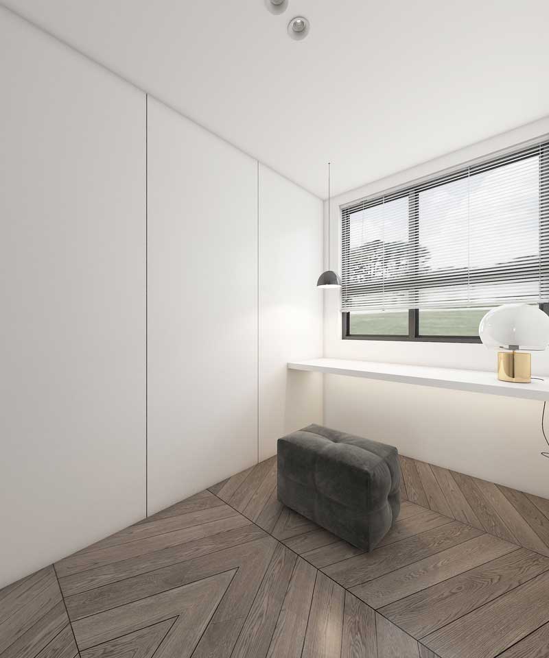 深圳碧桂園現代風格樣板間裝修設計客房衣帽間