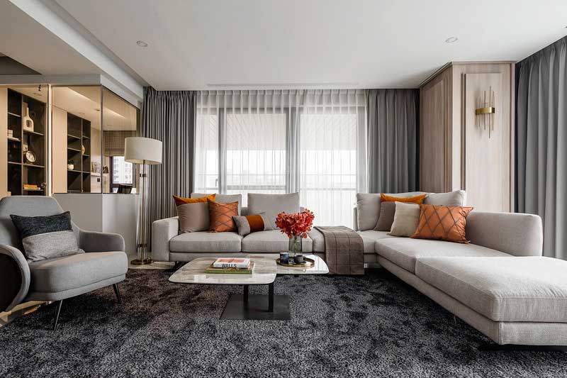 深圳羅湖輕奢風格家庭新房裝修設計工程客廳 深圳羅湖輕奢風格家庭新房裝修設計工程客廳