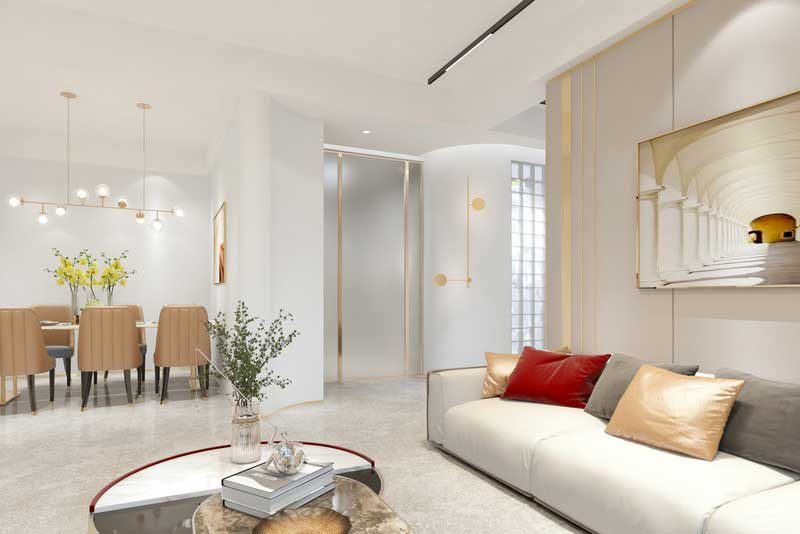 深圳福田區(qū)輕奢風格家庭三居室裝修設計家具組合 深圳福田區(qū)輕奢風格家庭三居室裝修設計家具組合