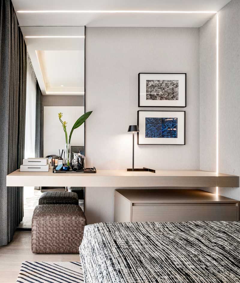 深圳福田現(xiàn)代北歐風(fēng)家居裝修設(shè)計(jì)主臥套房梳妝臺(tái) 深圳福田現(xiàn)代北歐風(fēng)家居裝修設(shè)計(jì)主臥套房梳妝臺(tái)