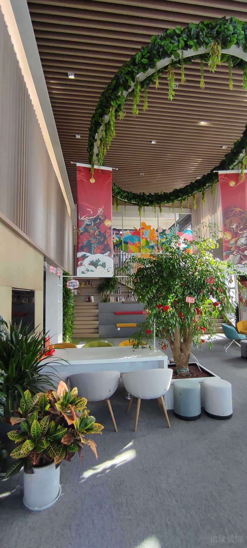 寶安區簡約風格辦公室裝修設計休閑閱覽廳 寶安區簡約風格辦公室裝修設計休閑閱覽廳