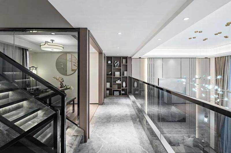 深圳鹽田新中式風格別墅樣板房設計圖二層走廊 深圳鹽田新中式風格別墅樣板房設計圖二層走廊