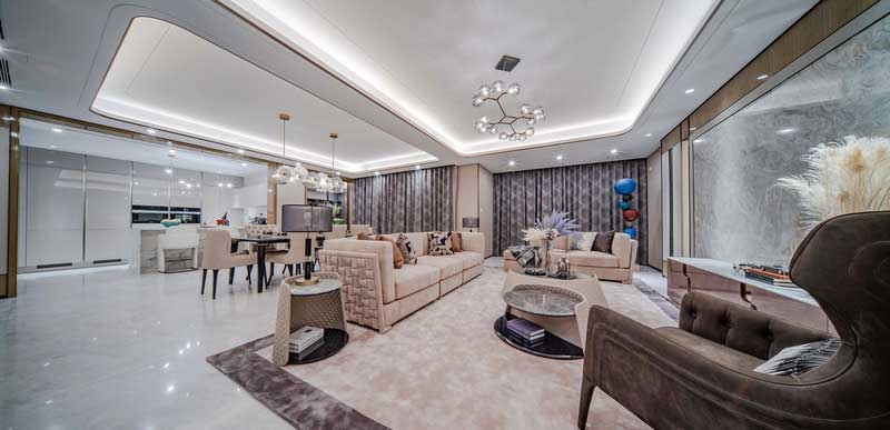 深圳龍崗區橫崗輕奢風格新房裝修工程客餐廳 深圳龍崗區橫崗輕奢風格新房裝修工程客餐廳