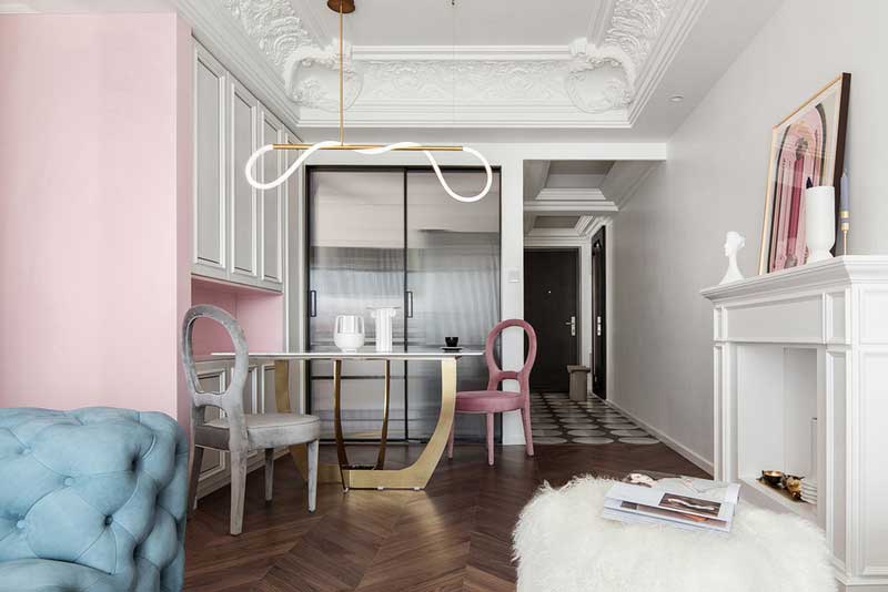 南山區(qū)輕奢風格家裝裝修設計方案餐廳