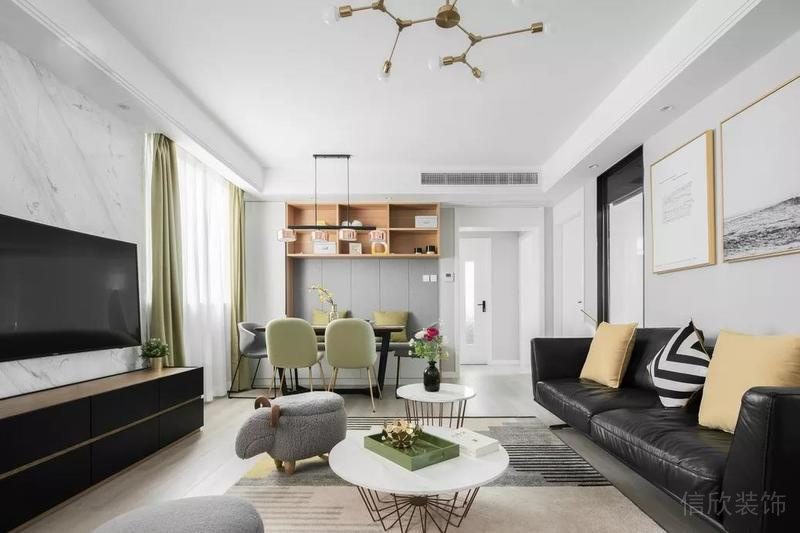 深圳鹽田簡約風(fēng)格大戶型裝修設(shè)計(jì)方案圖客餐廳 深圳鹽田簡約風(fēng)格大戶型裝修設(shè)計(jì)方案圖客餐廳