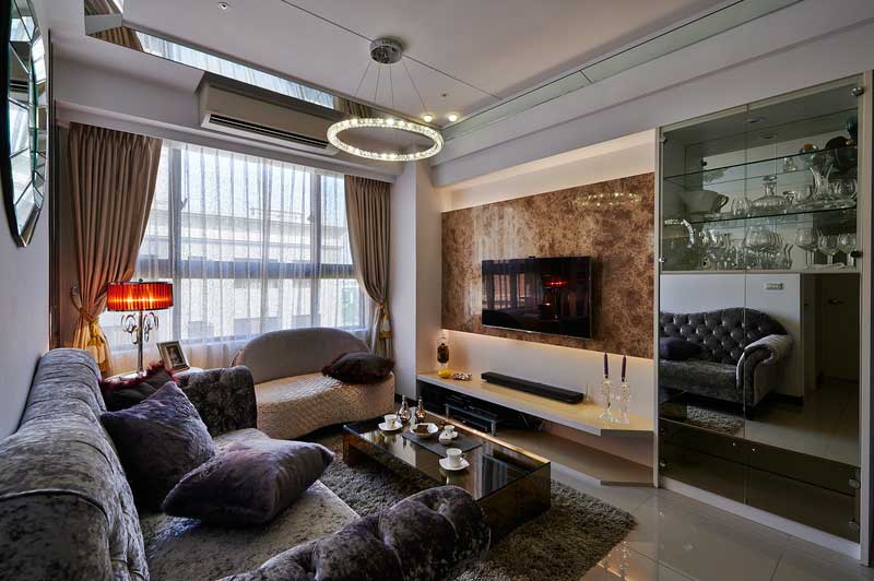 深圳龍華區大浪現代輕奢風家庭三居室裝修圖客廳家具組合 深圳龍華區大浪現代輕奢風家庭三居室裝修圖客廳家具組合