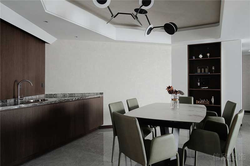 深圳羅湖新中式家庭裝修圖餐桌餐椅 深圳羅湖新中式家庭裝修圖餐桌餐椅