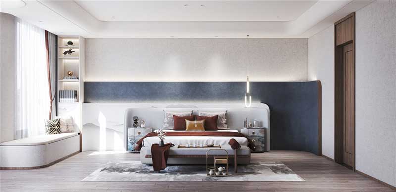 深圳福田區(qū)現(xiàn)代中式奢華家居裝修主臥 深圳福田區(qū)現(xiàn)代中式奢華家居裝修主臥