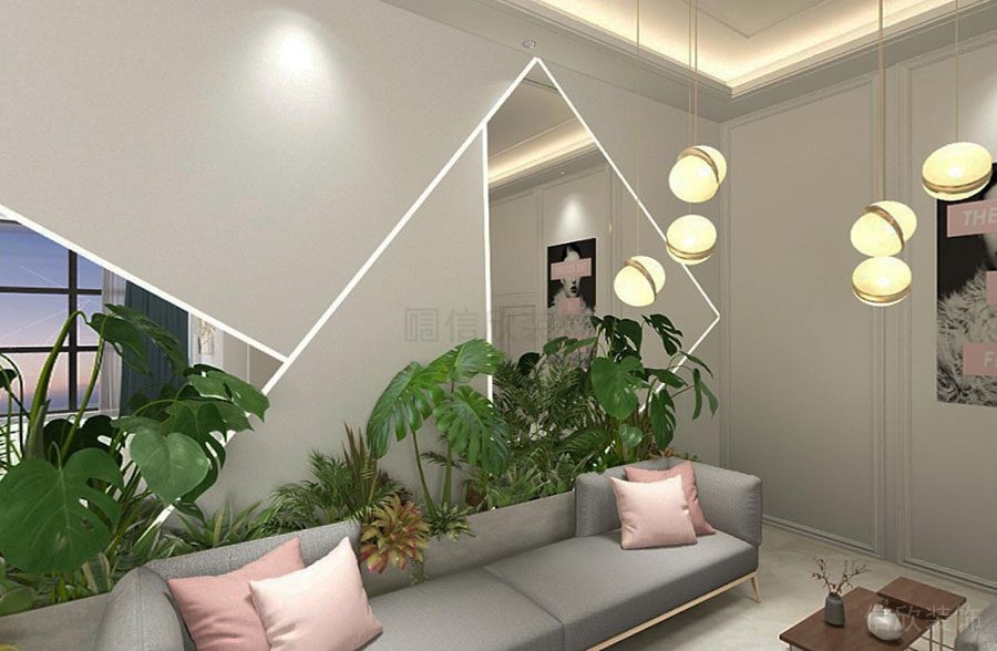 羅湖美容店裝修設(shè)計沙發(fā)區(qū)