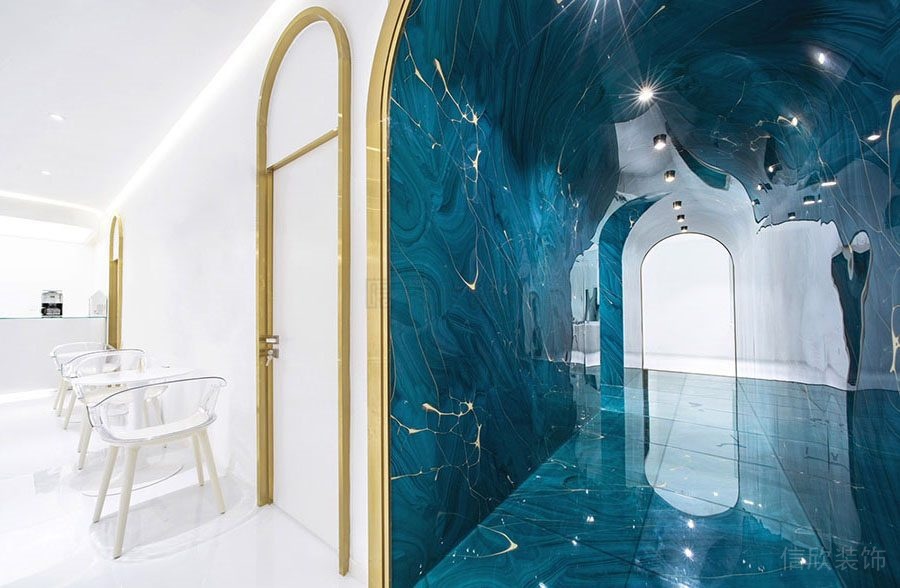 深圳羅湖區美容院裝修設計 過道