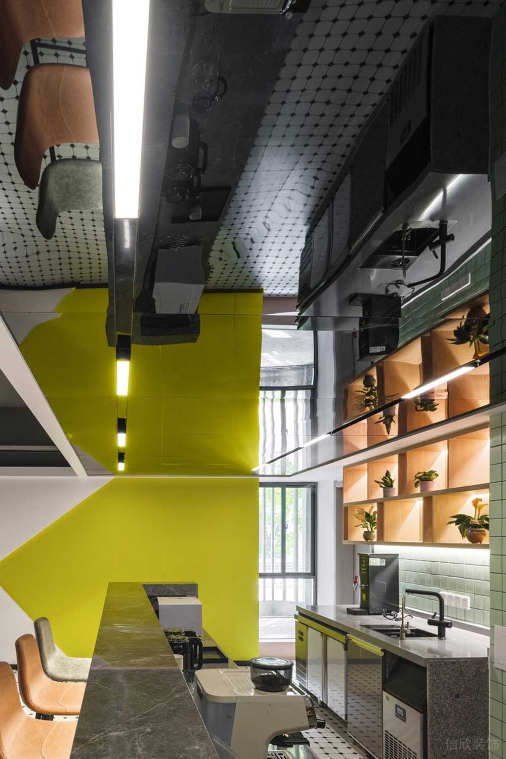 深圳羅湖區華潤大廈現代簡約風格辦公室設計案例茶水間 深圳羅湖區華潤大廈現代簡約風格辦公室設計案例茶水間