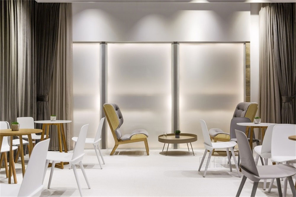 深圳羅湖簡約北歐風(fēng)餐飲店裝修設(shè)計(jì)窗簾