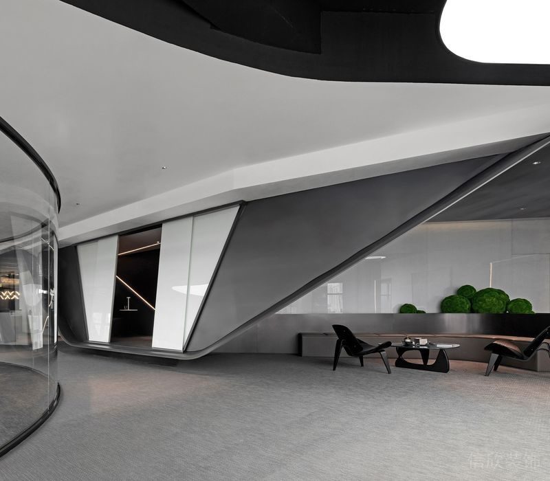 深圳福田卓越城現(xiàn)代風(fēng)格辦公室裝修設(shè)計空間動線 深圳福田卓越城現(xiàn)代風(fēng)格辦公室裝修設(shè)計空間動線