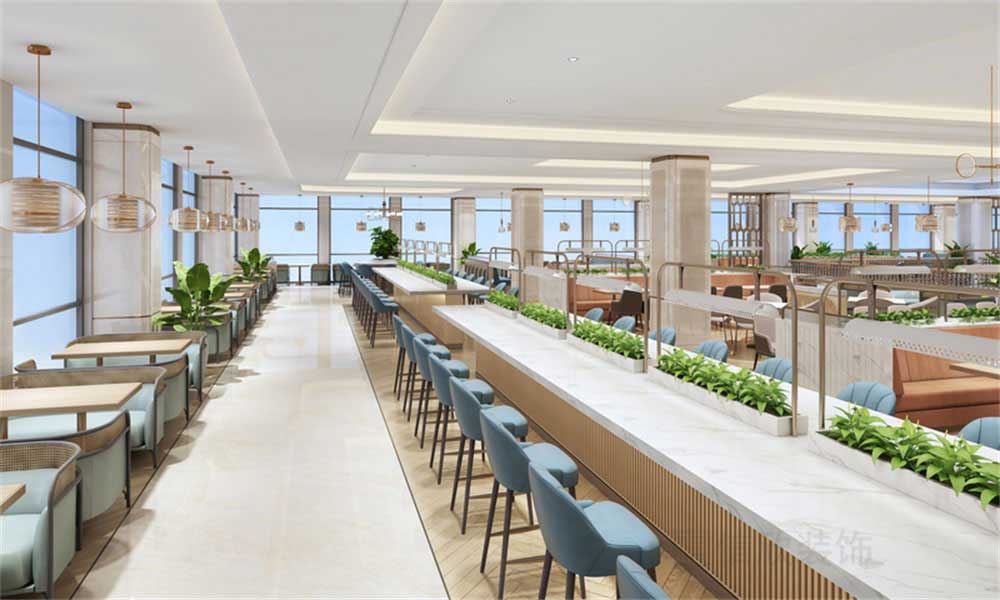 深圳龍華公司輕奢風(fēng)員工餐廳裝修設(shè)計(jì)家具組合 深圳龍華公司輕奢風(fēng)員工餐廳裝修設(shè)計(jì)家具組合