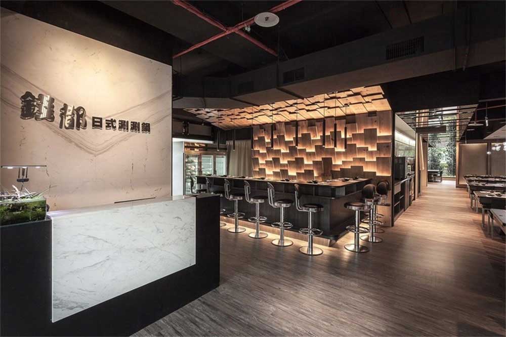 深圳鹽田現代簡約風格火鍋店裝修設計前臺服務區 深圳鹽田現代簡約風格火鍋店裝修設計前臺服務區