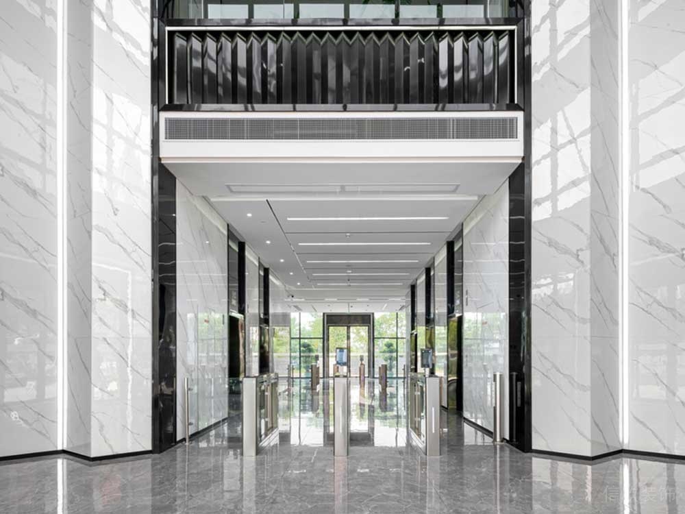 深圳羅湖區華潤大廈現代簡約風格辦公室設計案例灰色大理石地面 深圳羅湖區華潤大廈現代簡約風格辦公室設計案例灰色大理石地面