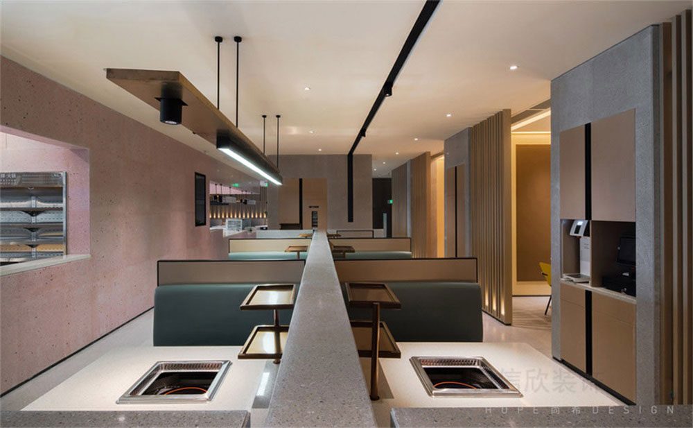 深圳南山現代簡約風格火鍋店裝修設計天花 深圳南山現代簡約風格火鍋店裝修設計天花