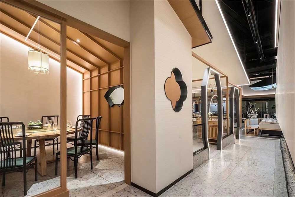 深圳寶安新中式餐廳包間裝修設(shè)計(jì)