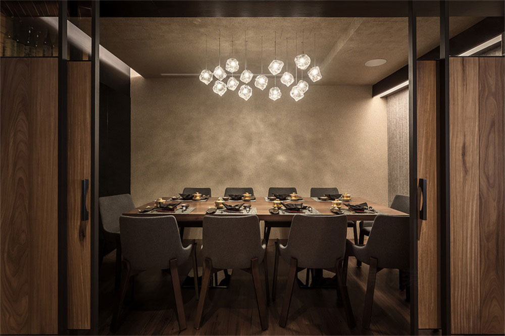 深圳寶安簡約風(fēng)中餐廳裝修設(shè)計案例包廂