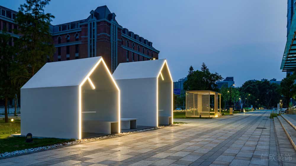 深圳羅湖區華潤大廈現代簡約風格辦公室設計案例戶外特色洽談區 深圳羅湖區華潤大廈現代簡約風格辦公室設計案例戶外特色洽談區