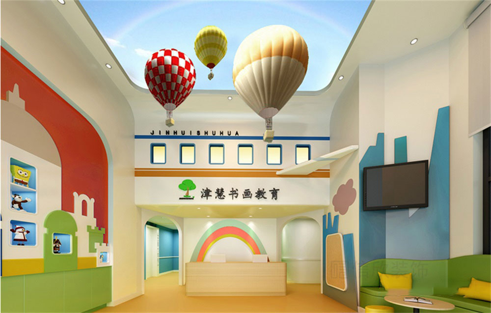 深圳市龍崗區平湖津慧書畫教育培訓基地裝修設計大廳 深圳市龍崗區平湖津慧書畫教育培訓基地裝修設計大廳