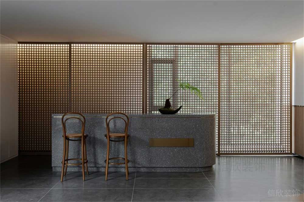 現(xiàn)代中式風(fēng)格京味餐廳裝修設(shè)計(jì)吧臺(tái)