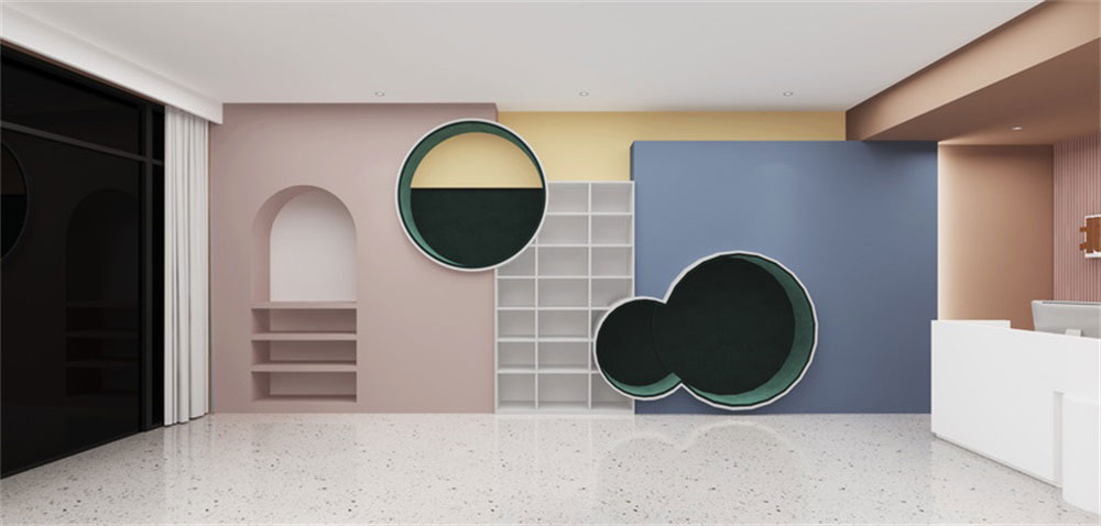 深圳市寶安區石巖兒童教育培訓教室背景墻