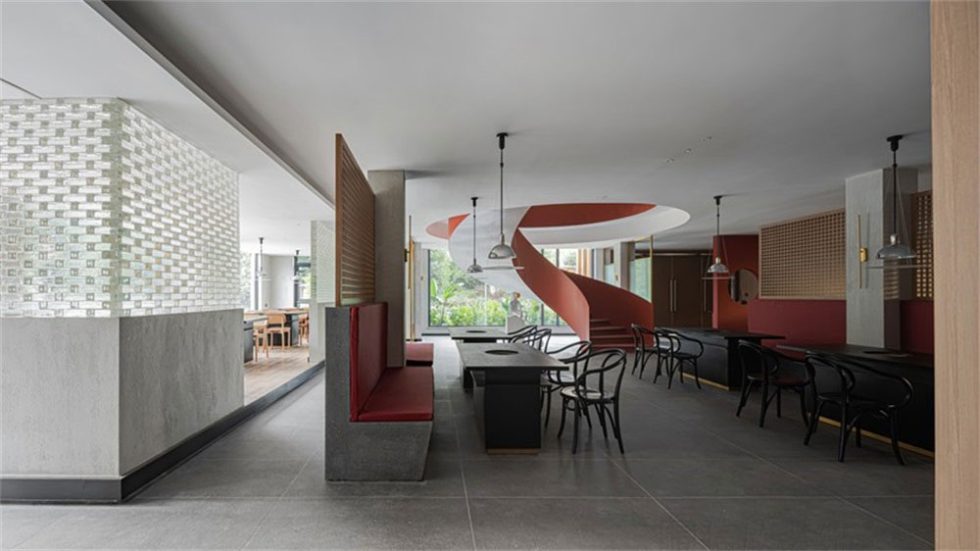 現(xiàn)代中式風(fēng)格京味餐廳裝修設(shè)計(jì)天花