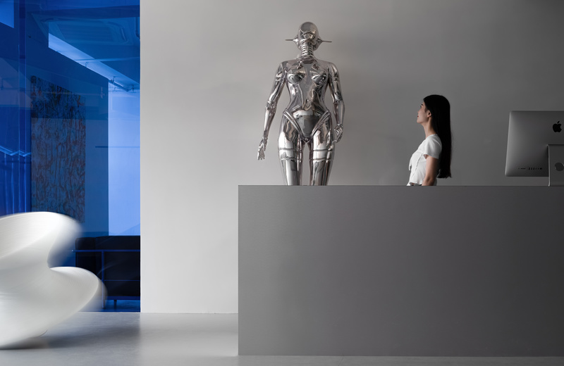 深圳南山區飛亞達科技大廈現代簡約風格辦公室裝修設計不銹鋼藝術雕塑 深圳南山區飛亞達科技大廈現代簡約風格辦公室裝修設計不銹鋼藝術雕塑