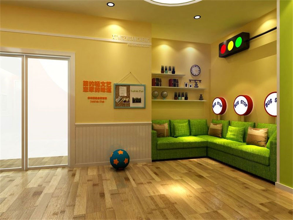 深圳市龍崗區(qū)橫崗培訓(xùn)學(xué)校裝修設(shè)計休息區(qū)