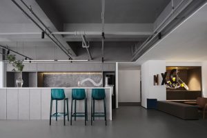 龍華區(qū)恒大時尚慧谷大廈簡約風格辦公室裝修設計茶水間效果圖