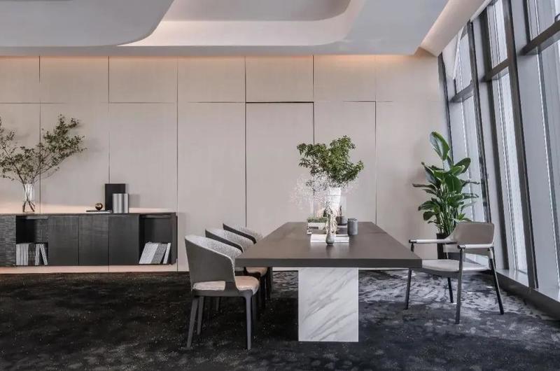 深圳龍崗區(qū)金地龍城中央現(xiàn)代簡(jiǎn)約風(fēng)格公司裝修空間布局