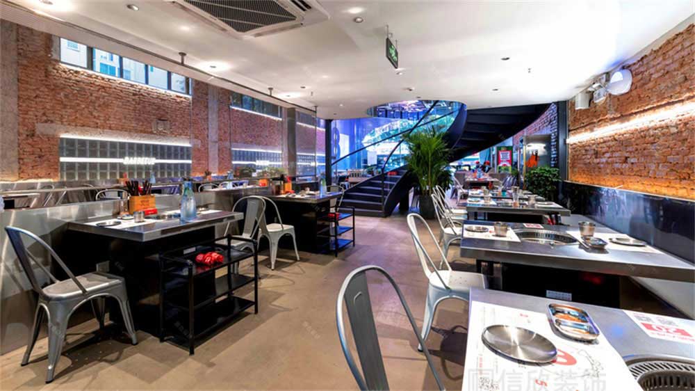 工業(yè)風(fēng)烤肉店餐飲裝修設(shè)計實(shí)景案例家具組合 工業(yè)風(fēng)烤肉店餐飲裝修設(shè)計實(shí)景案例家具組合