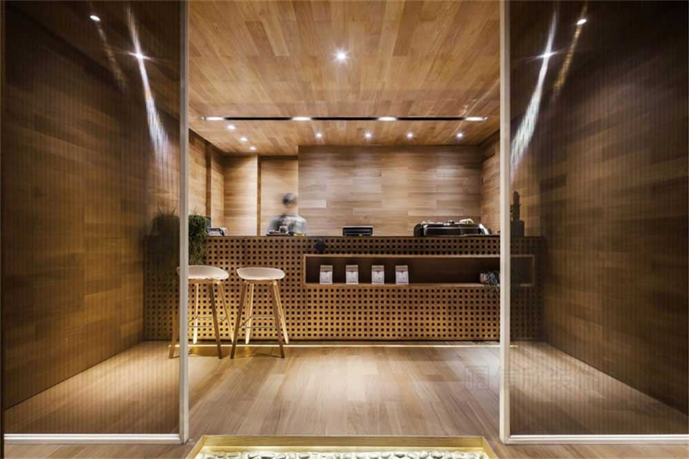 深圳羅湖簡約北歐風(fēng)餐飲店裝修設(shè)計(jì)吧臺