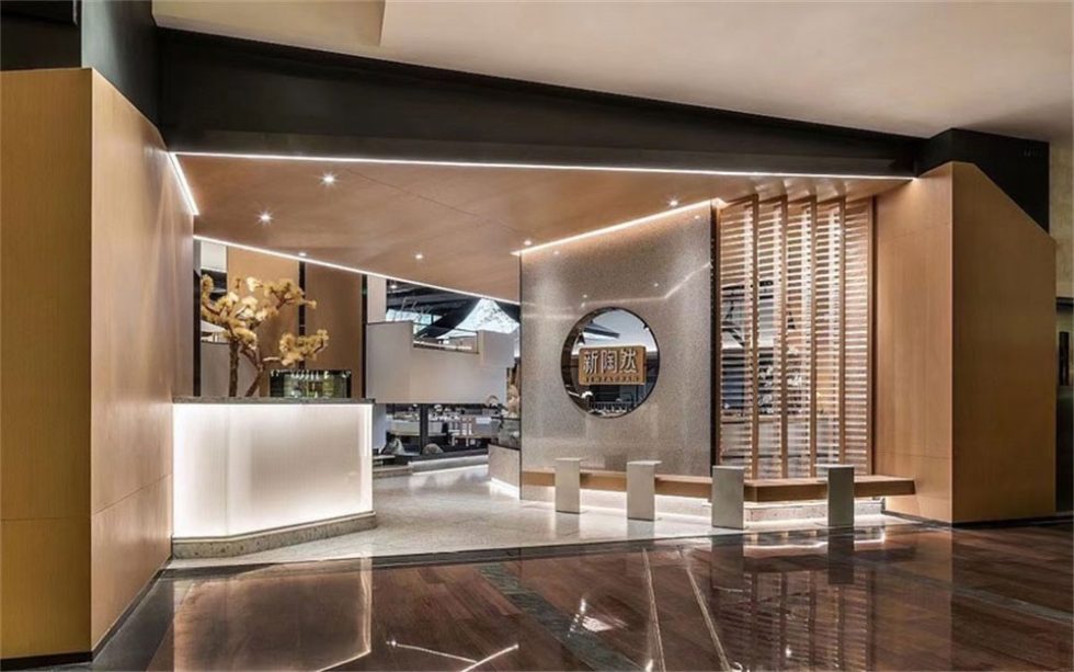 深圳寶安新中式餐廳門面裝修設(shè)計(jì)