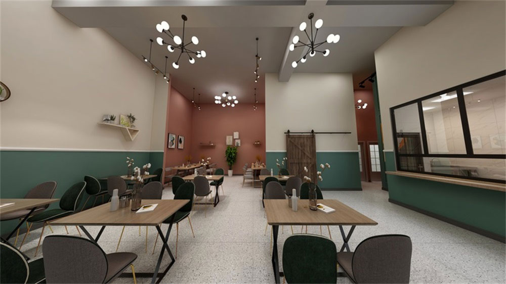 簡約北歐風(fēng)云南米線連鎖餐館深圳寶安店裝修設(shè)計(jì)空間布局 簡約北歐風(fēng)云南米線連鎖餐館深圳寶安店裝修設(shè)計(jì)空間布局