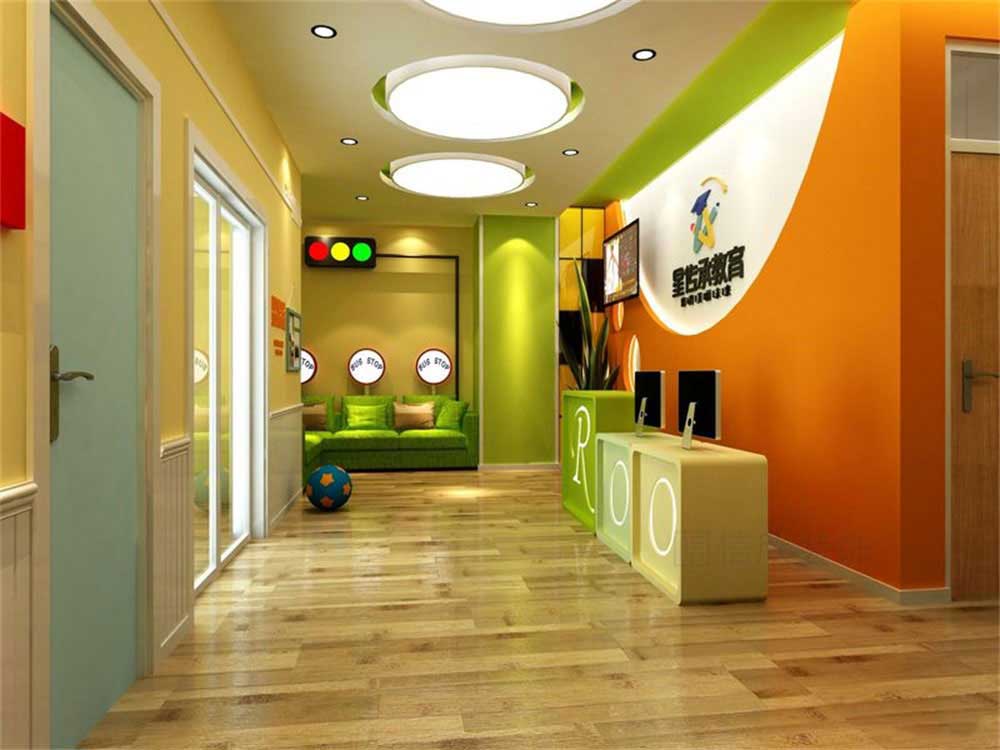 深圳市龍崗區(qū)橫崗培訓(xùn)學(xué)校裝修設(shè)計前臺